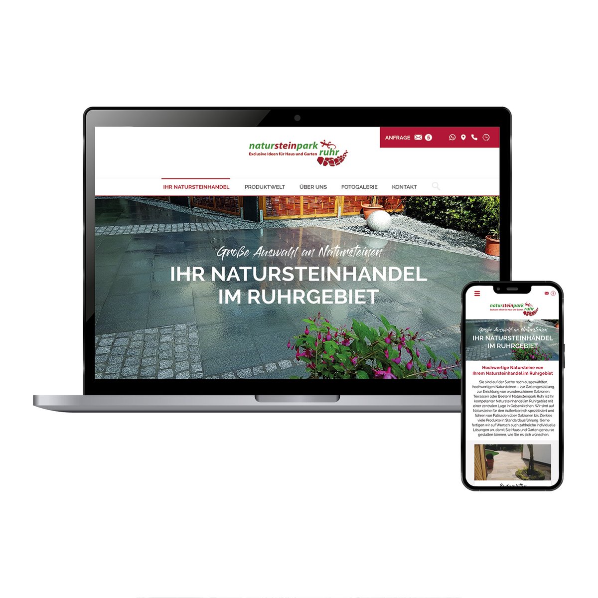 Website Natursteinhandel